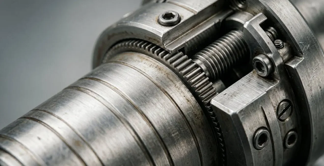 Nahaufnahme technischer Details eines Industrieprodukts mit Fokus auf Qualität und Präzision